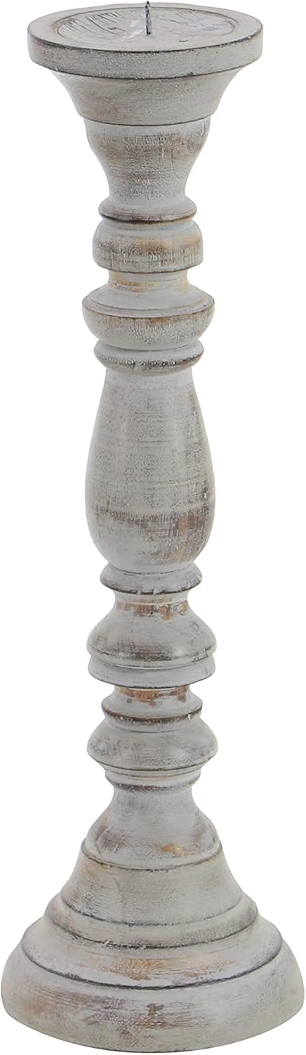 Wooden Candle Stand Set of 3 E716992