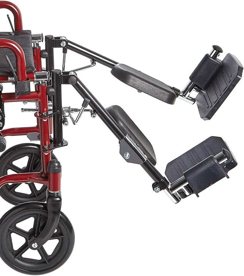 Swing-Away Leg Rests with Plastic Footplates and Padded Calf Pads Q2845
