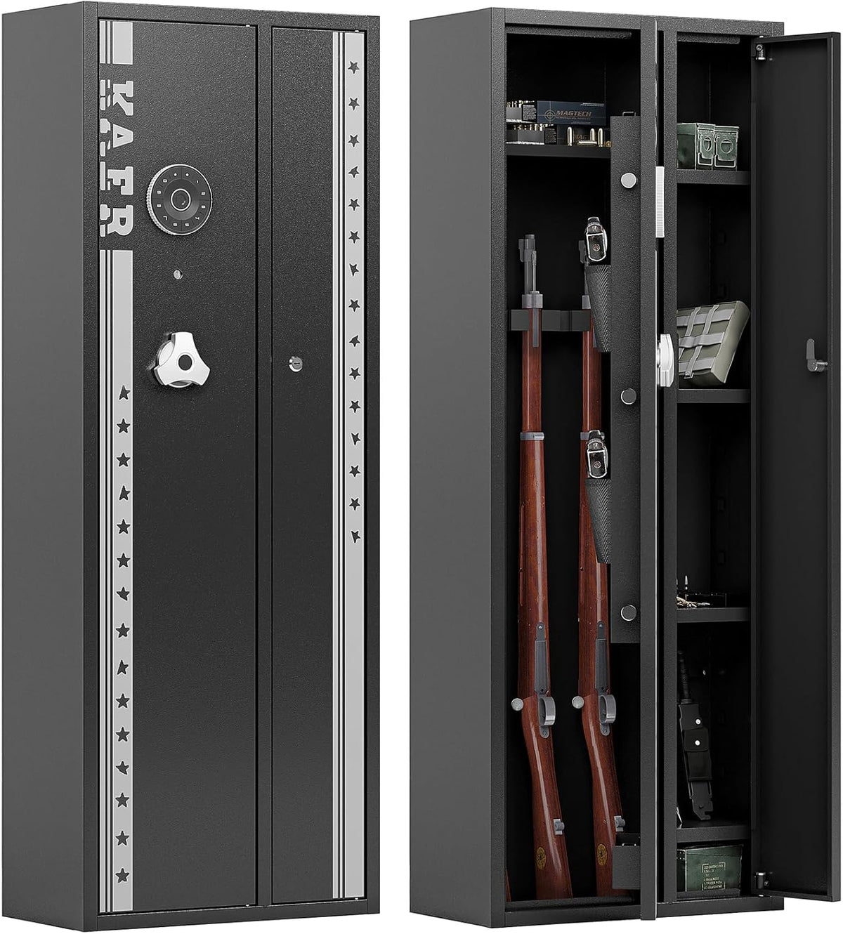 4-5 Gun Safe with Removable Shelf and Gun Rack T7372