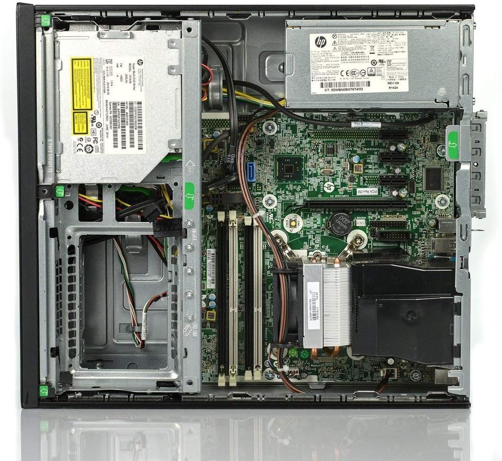 HP 705 G2 Desktop PC AMD Pro A4-8350B R5 Processor, 8GB Ram, 256 GB M.2 SSD, WiFi & Bluetooth, Wireless Keyboard Mouse, 27 Inch LED Monitor, Windows 10 Q865384