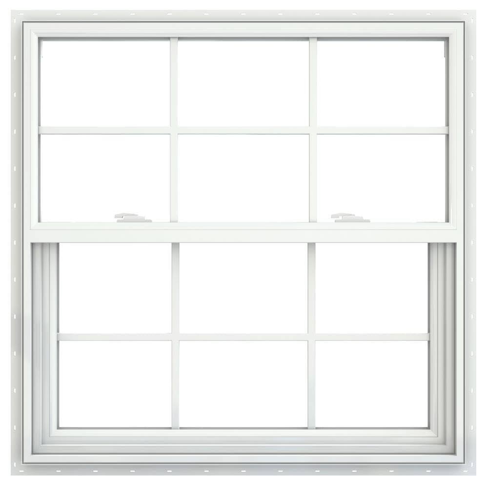 White Vinyl Single Hung Window D6063