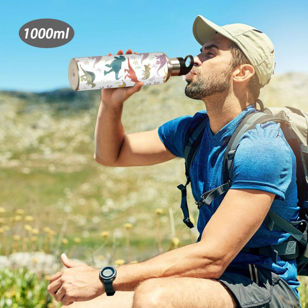 Stainless Steel Insulated Water Bottle with Straw Lid R5952