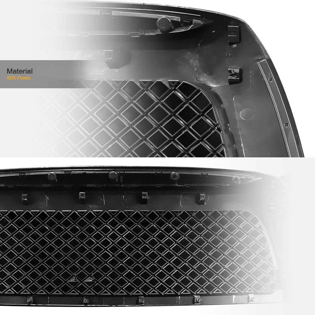 Black Mesh Front Hood Bumper Grille Q776