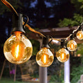 100ft 62 Dimmable G40 LED Clear Bulbs Waterproof Globe String Lights H8738