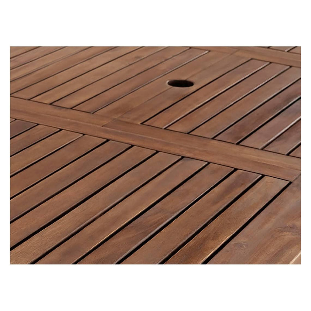 Acacia Wood Patio Butterfly Table Dark Brown M852