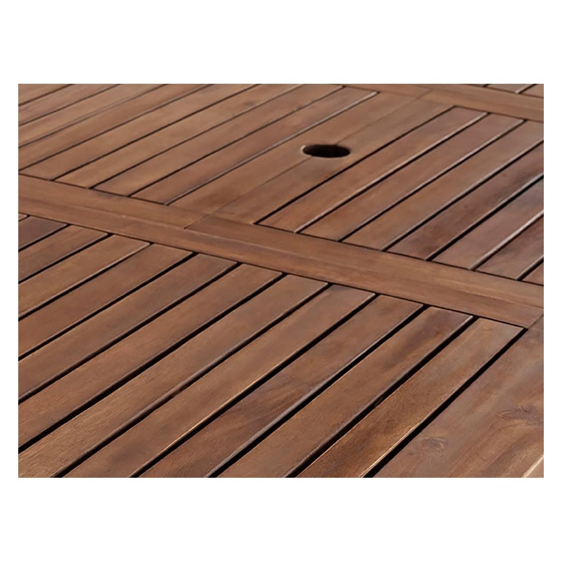 Acacia Wood Patio Butterfly Table Dark Brown M852