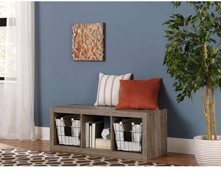 White 4-Cube Bookshelf Storage Cabinet J3094