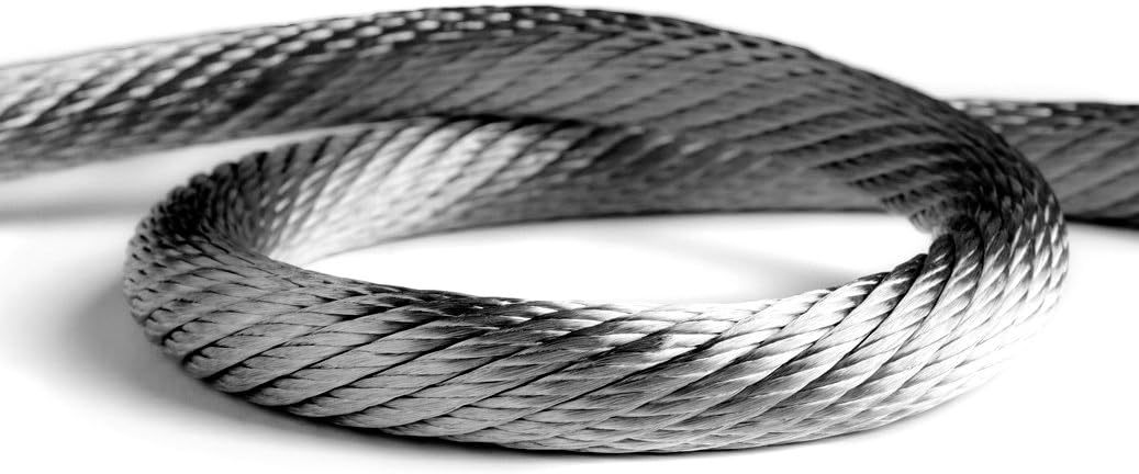 Stainless Steel Lanyard Cable Tether 2 Loops with Quick Release Ring Rubber Coating 12 (30.5cm) Set of 10 W4226