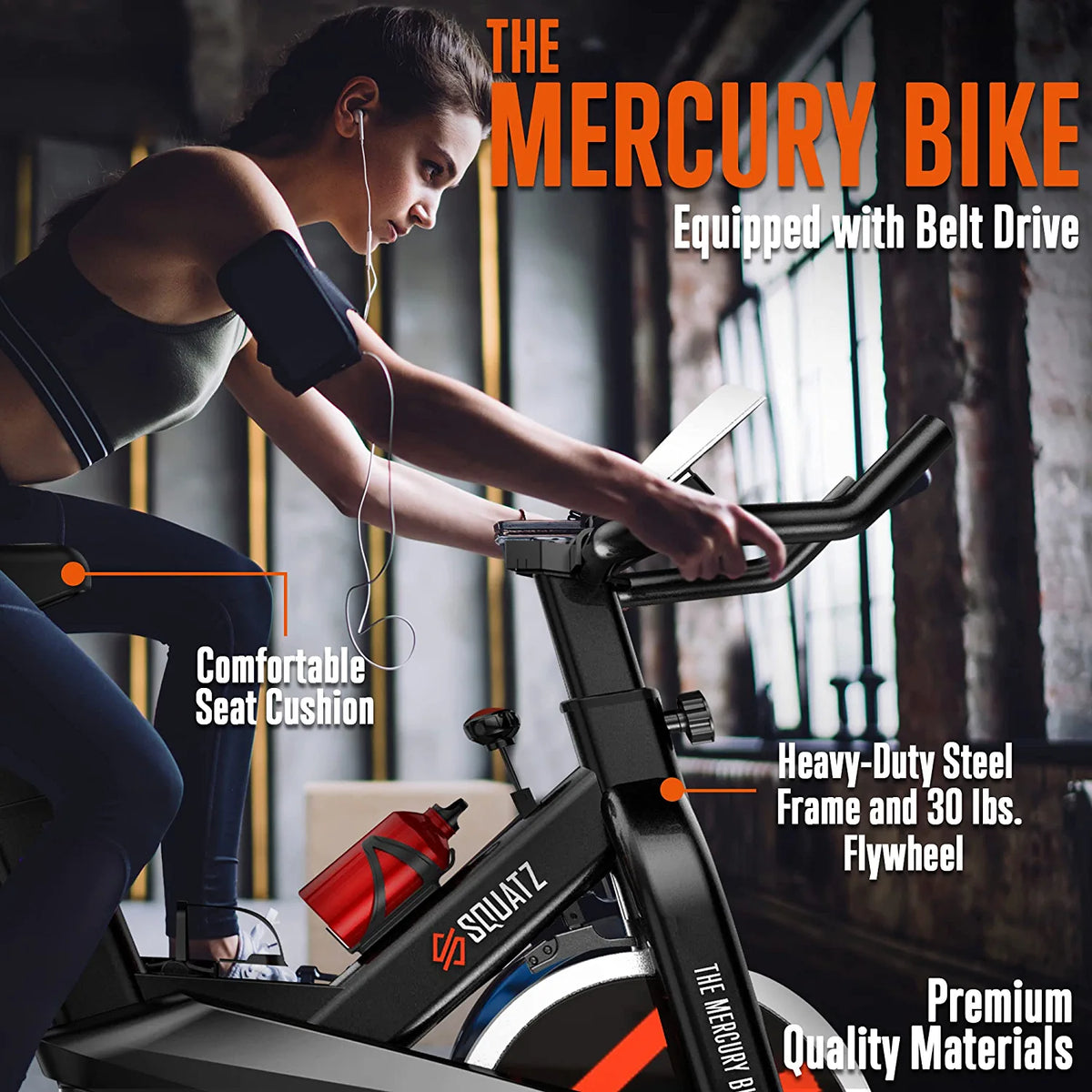 Stationary Magnetic Spin Bike with Training Console X13714