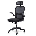 Black Ergonomic Office Chair with Lumbar Support W3417