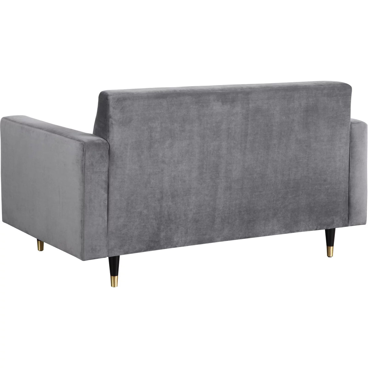 Gray Velvet Loveseat R6133