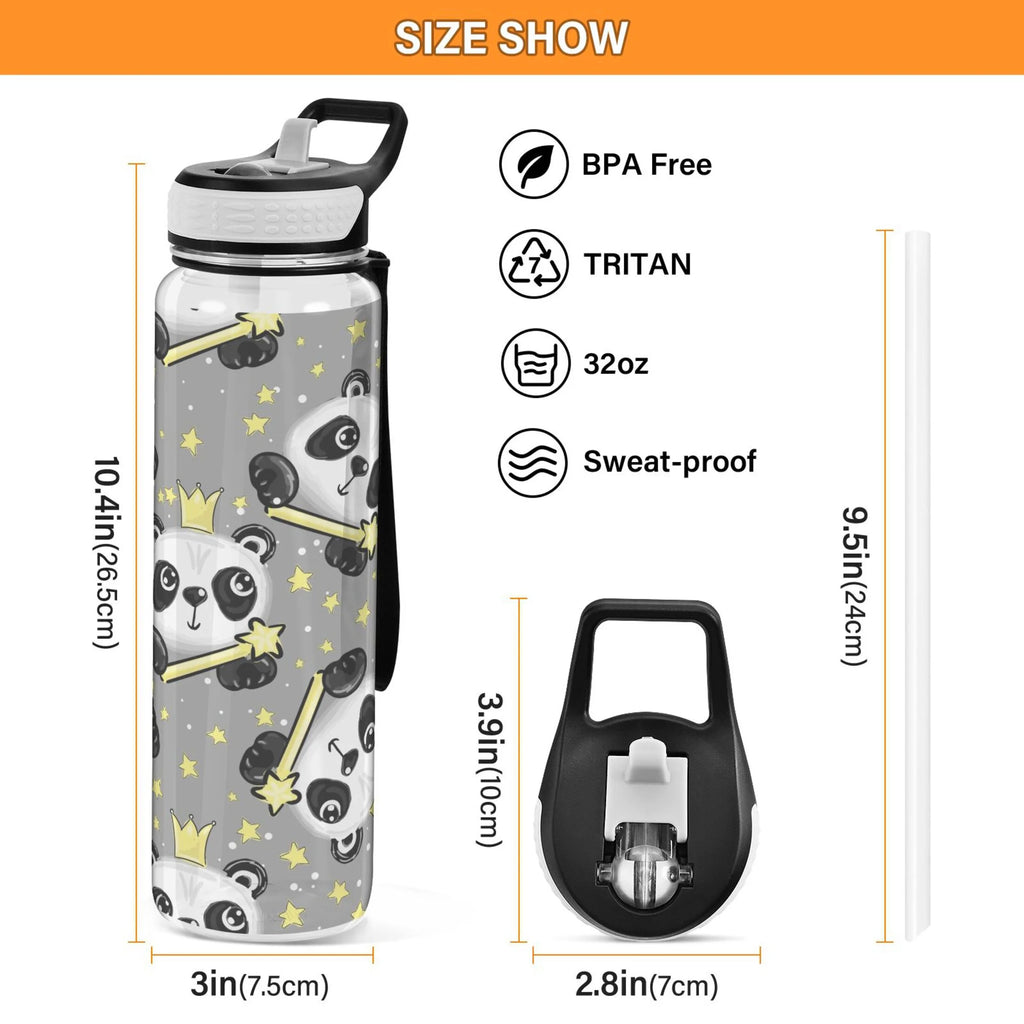 32oz Tritan Water Bottle with Straw T96263