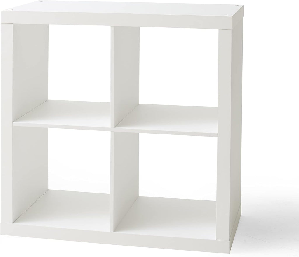 White 4-Cube Bookshelf Storage Cabinet J3094