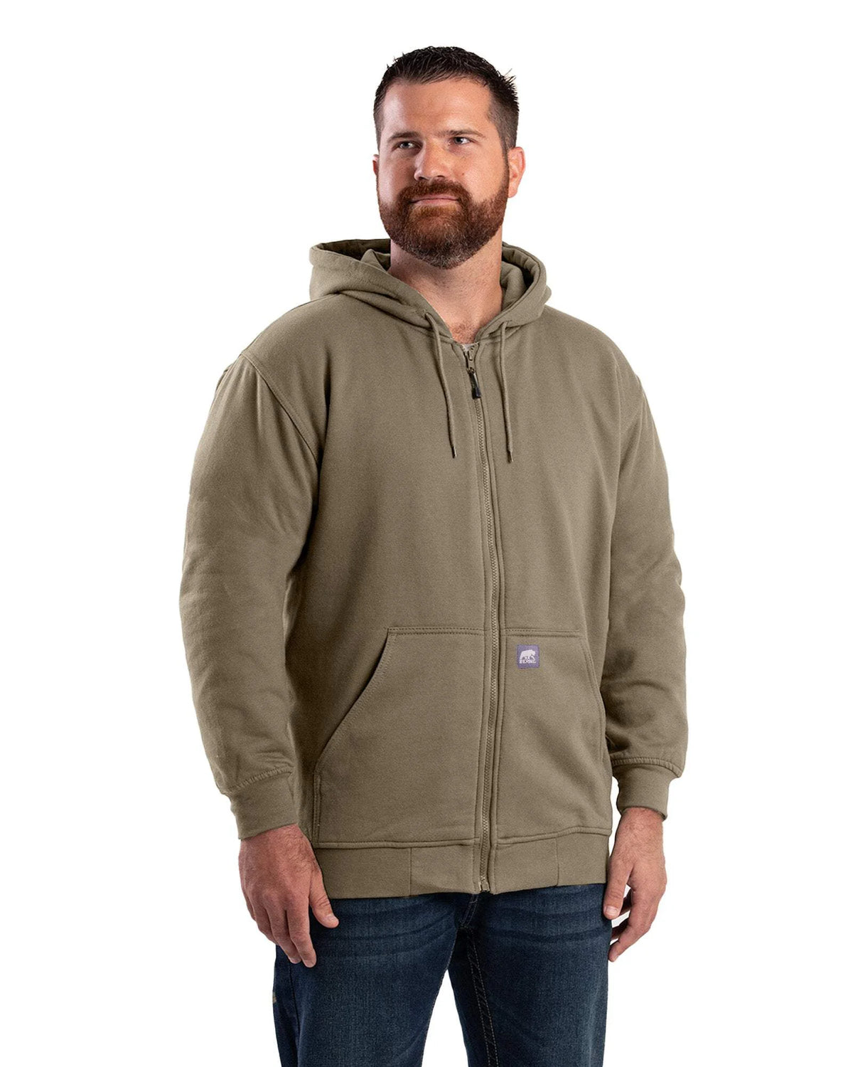 Thermal-Lined Full-Zip Hooded Sweatshirt B765