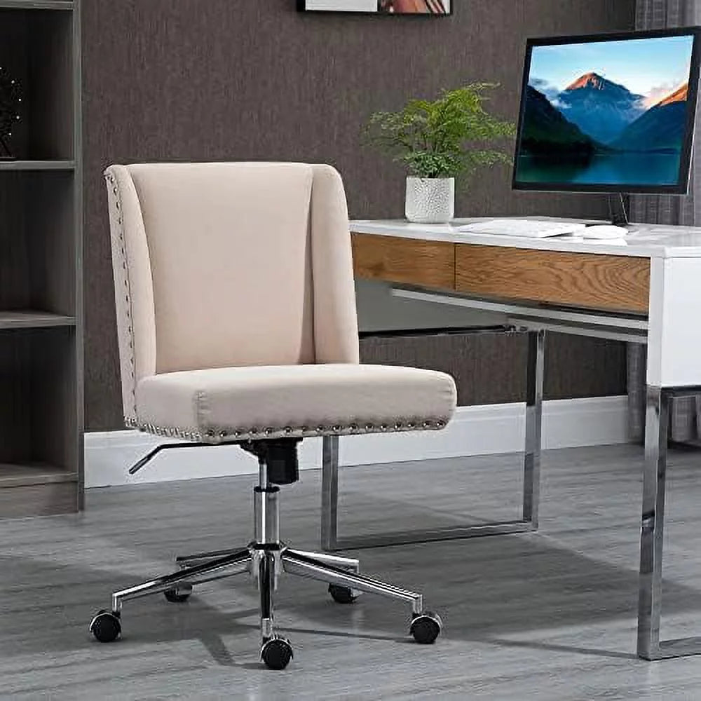 Beige Task Chair with Tilt and Adjustable Height O374554