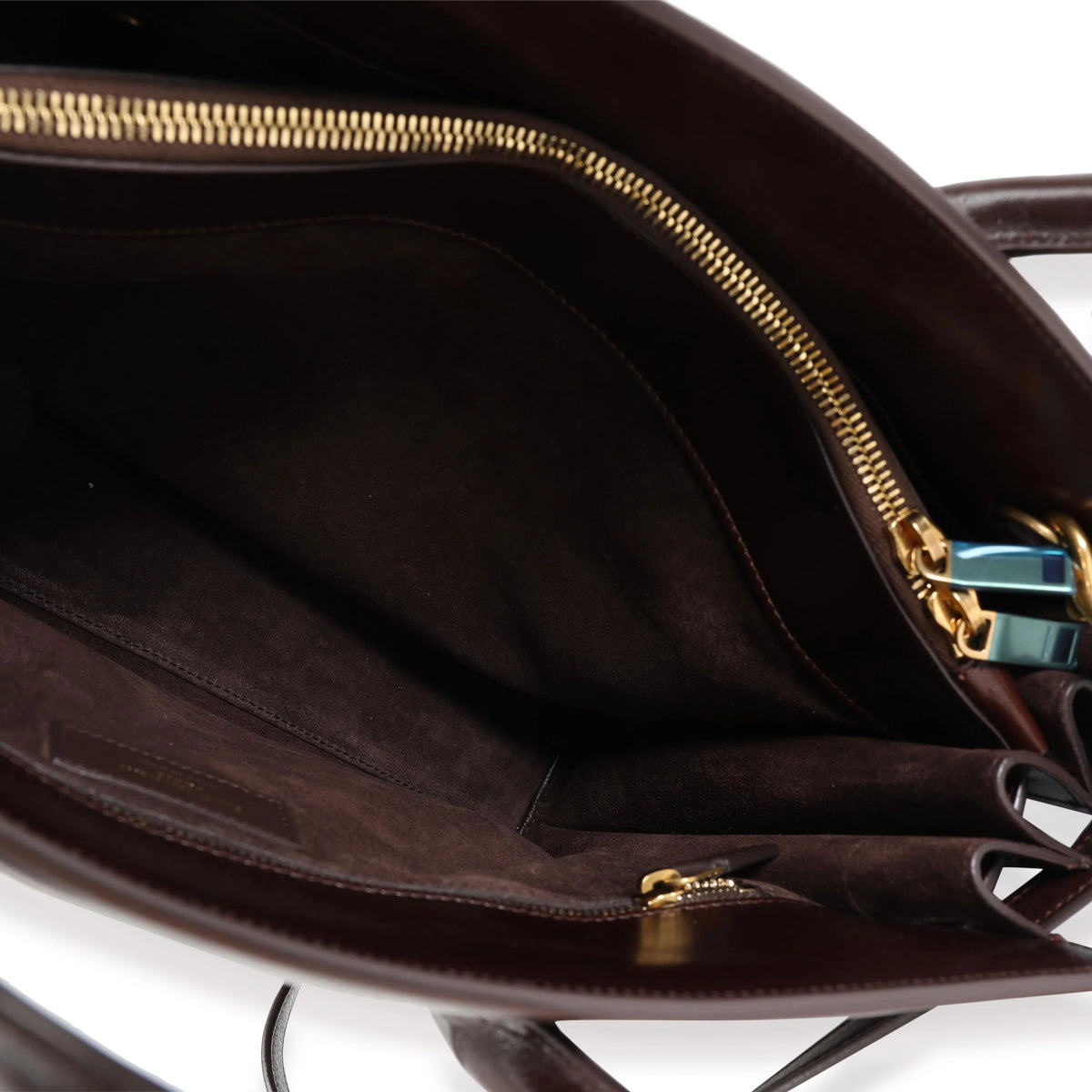 Brown Woven Leather Small Sac De Jour F39720