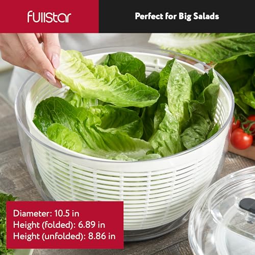 6.3 Quart White Salad Spinner Y210064