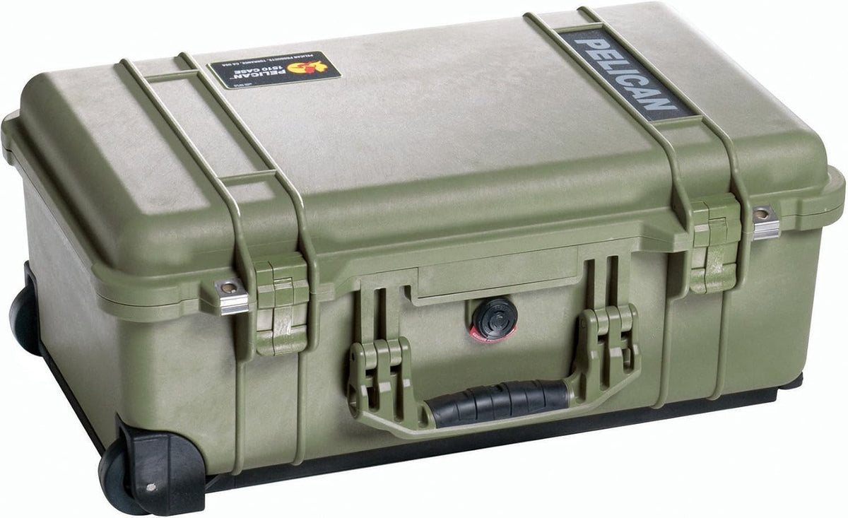 Tan Case with Padded Dividers and Wheels Y5462