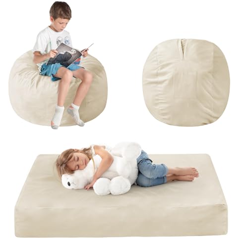 Charcoal Bean Bag Chair with Micro Fiber Cover L35575
