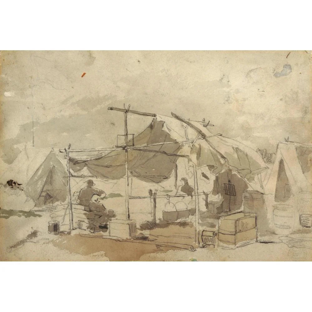 Army Cook's Tent (1861) Framed Art Print B6073