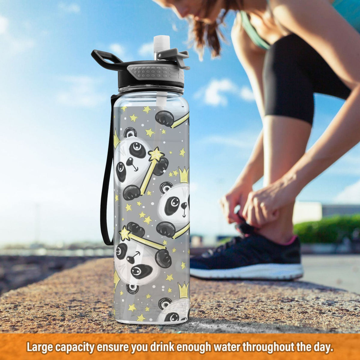 32oz Tritan Water Bottle with Straw T96263