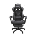 Reclining Ergonomic Leather Gaming Chair with Footrest R847