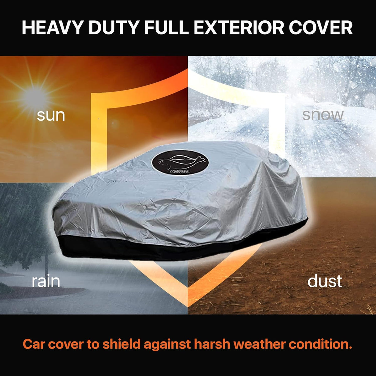 Heavy Duty Outdoor Car Cover K21834