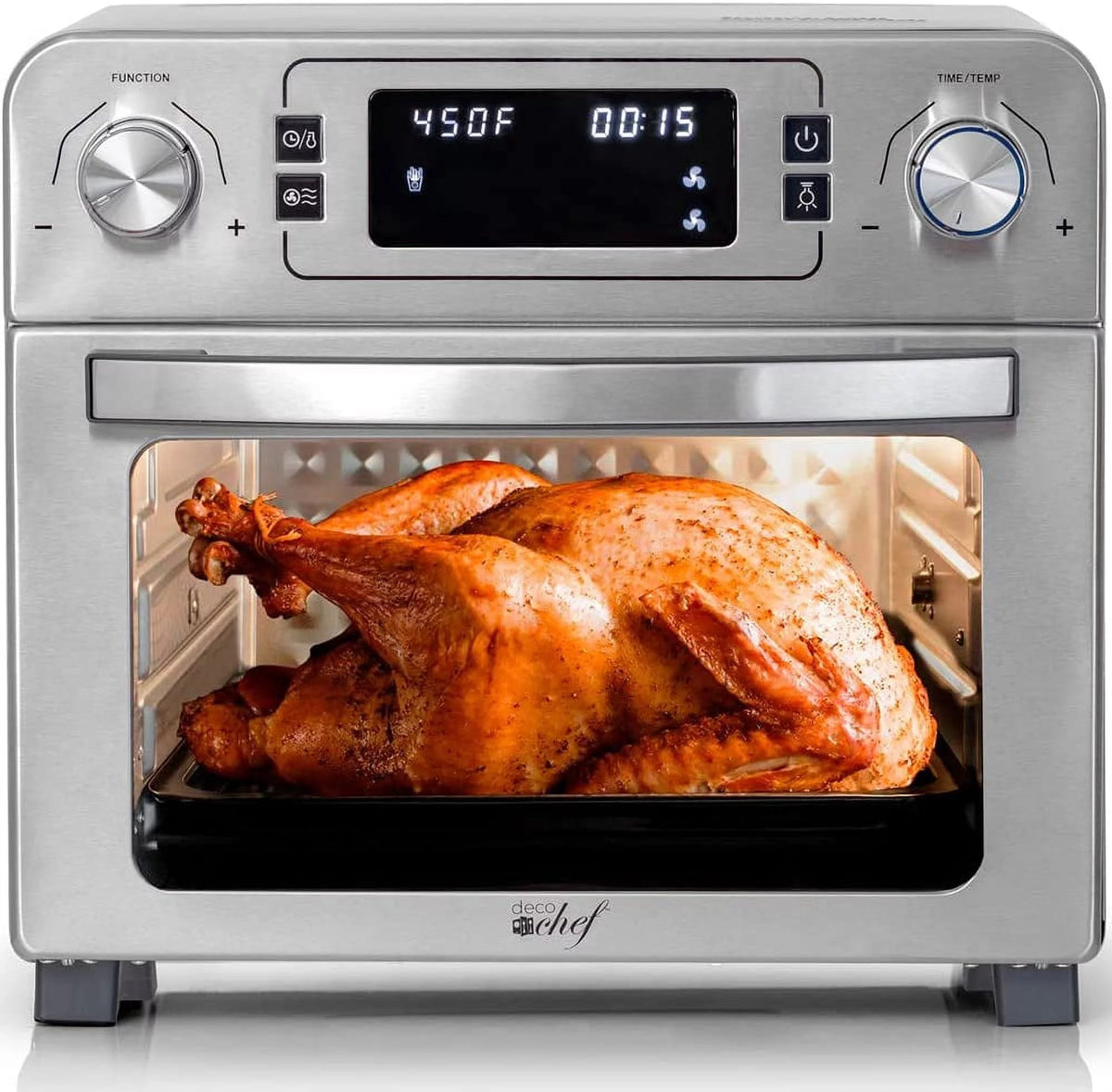 24QT Stainless Steel Countertop Toaster Air Fryer Oven J698540