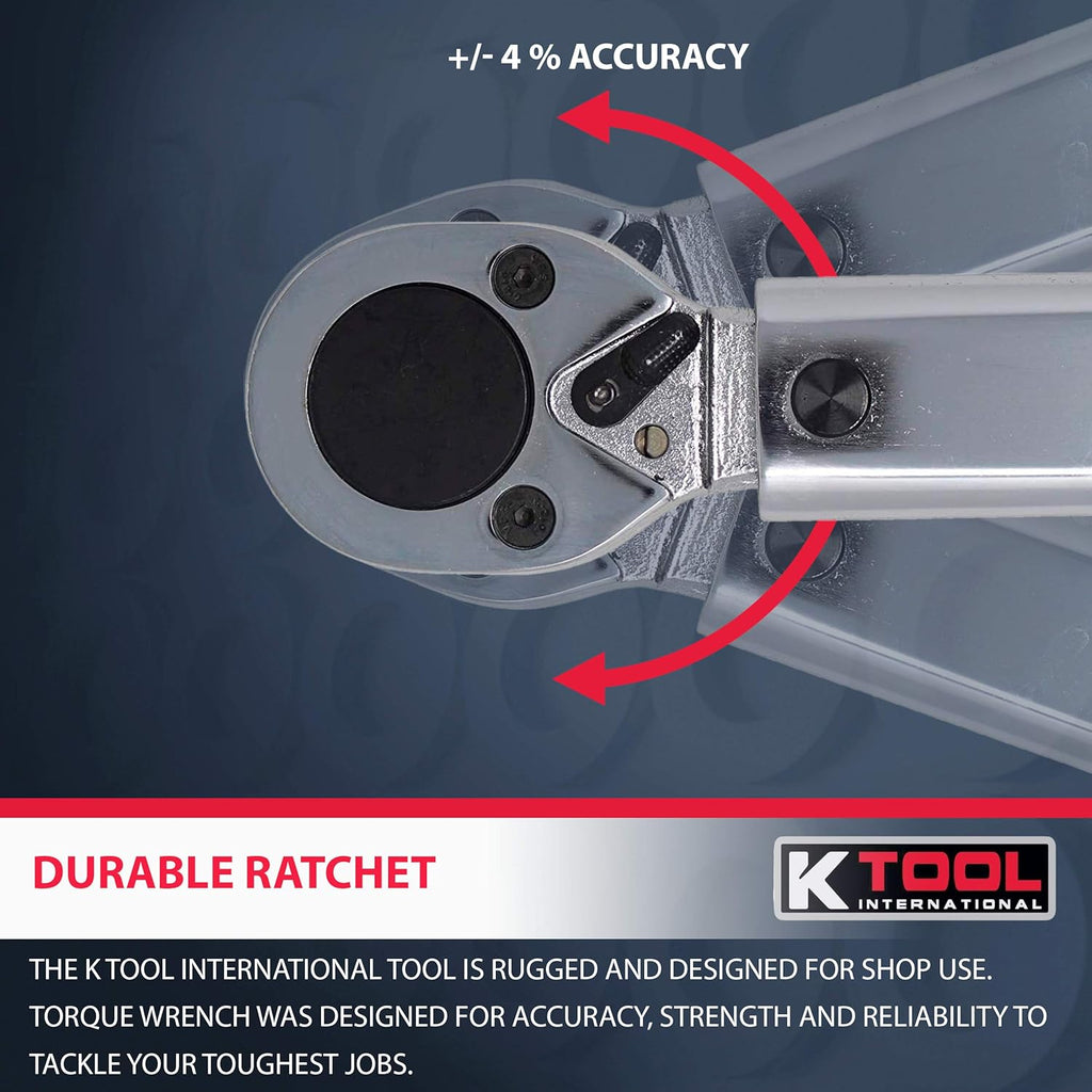 3/4 Drive Click Style 42 Long Torque Wrench, 100-600 ft/lbs D4797