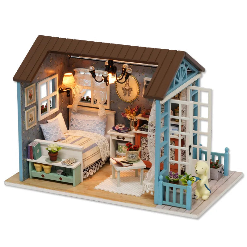 Doll House DIY Miniature Dollhouse Toy Furnitures U883