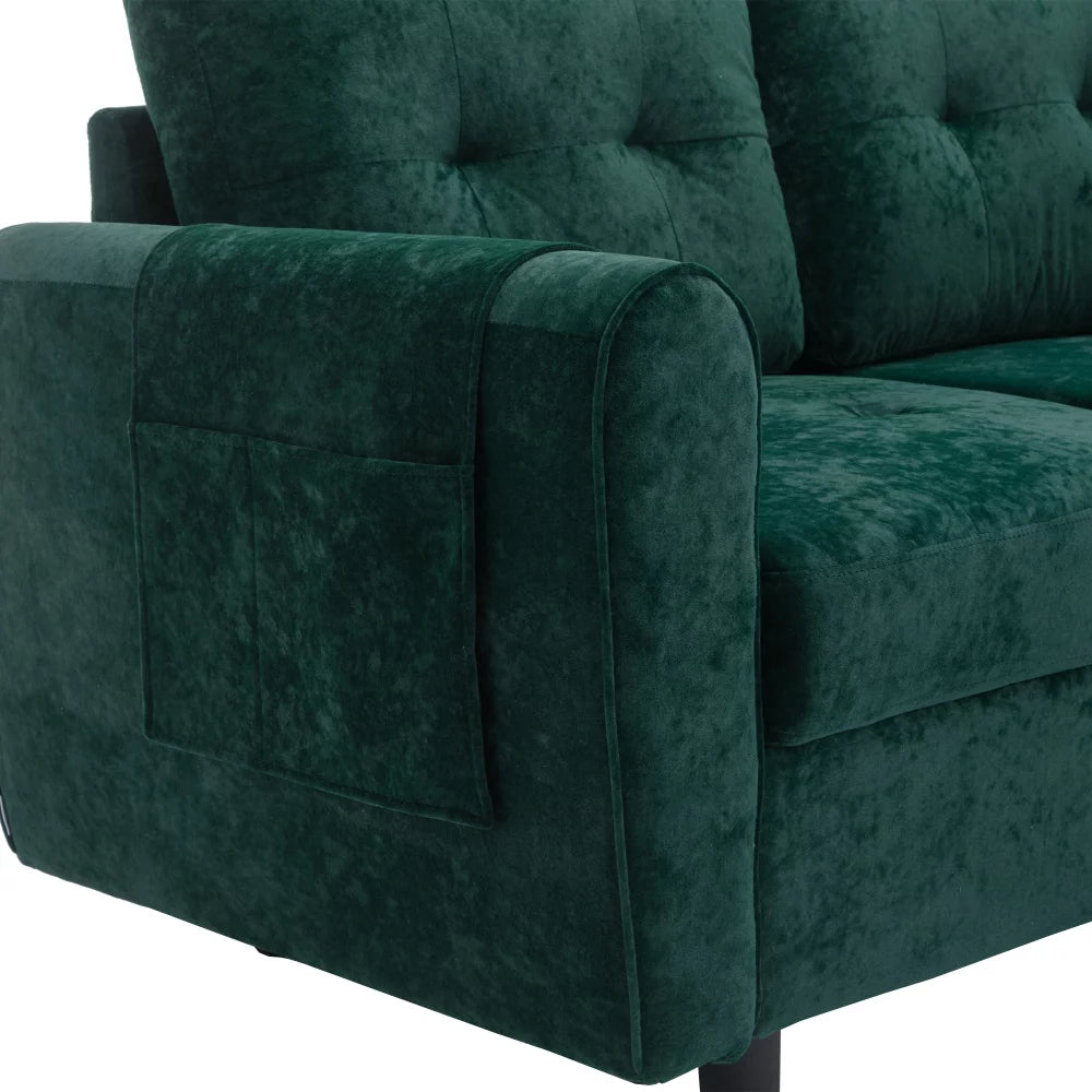 3-Seater Sectional Sofa with Storage and Cup Holders W76386