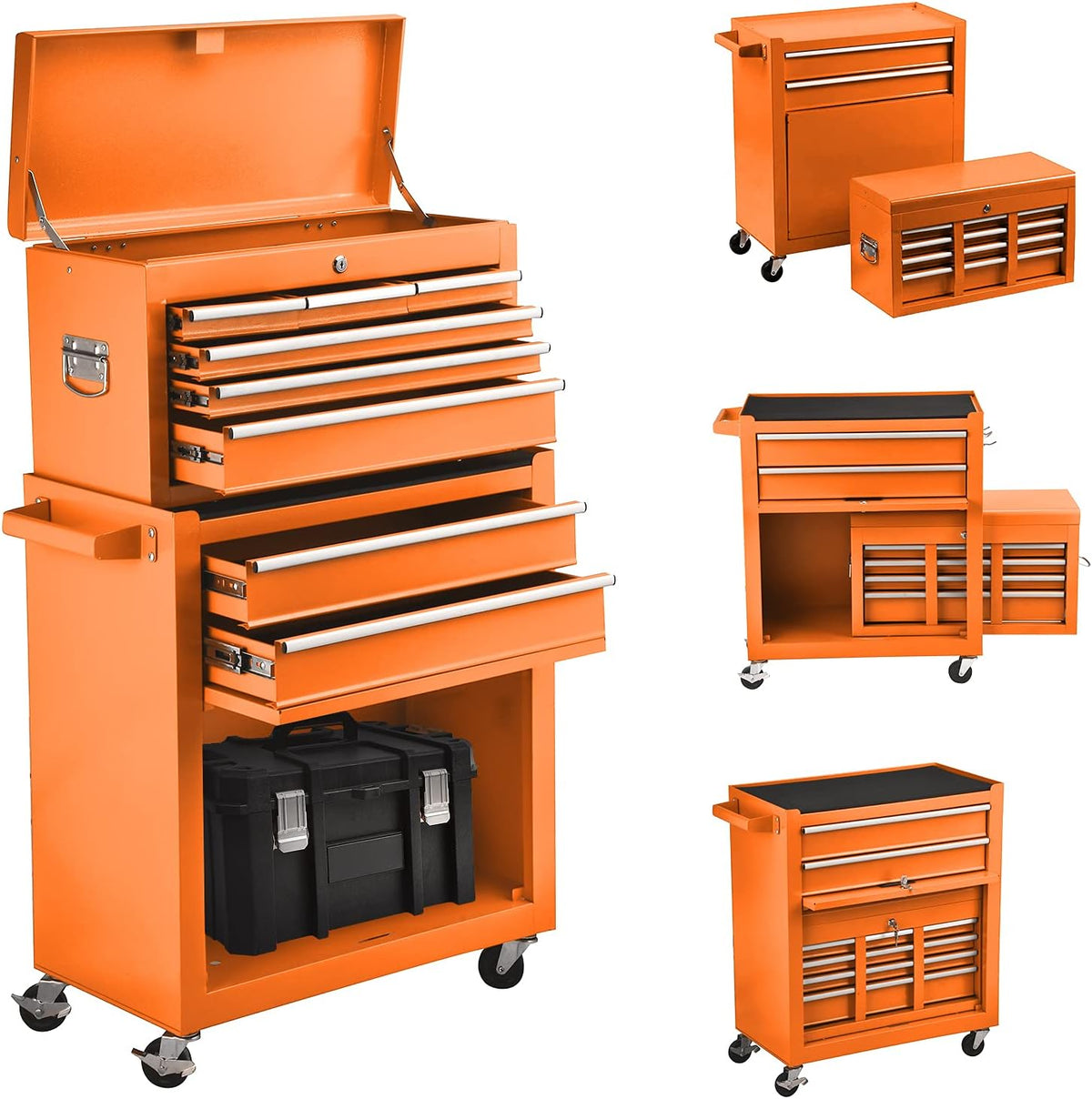 8-Drawer Blue Rolling Tool Chest with Lock U317249