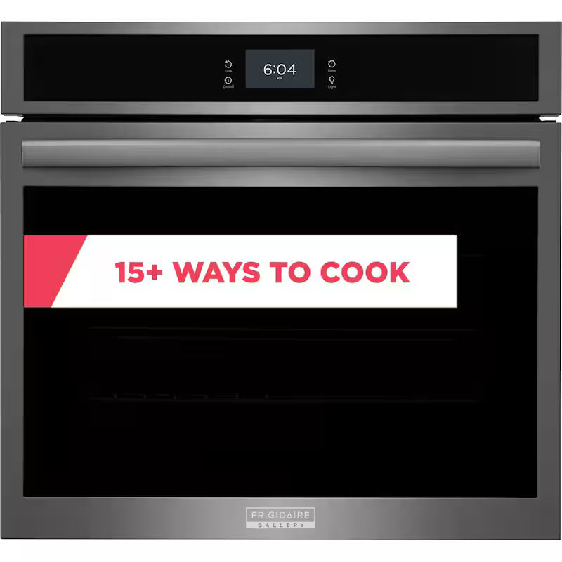 30 in. Single Electric Built-In Wall Oven with Total Convection in Black Stainless Steel Y418871