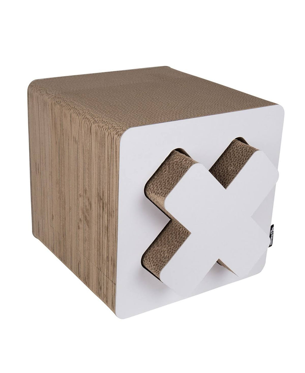 Large White Cardboard Cat Scratcher D405