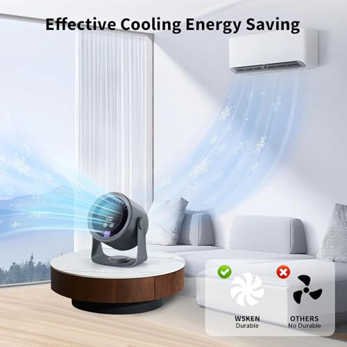 Rechargeable Portable Desktop Circulation Fan with 4000mAh Battery A976563