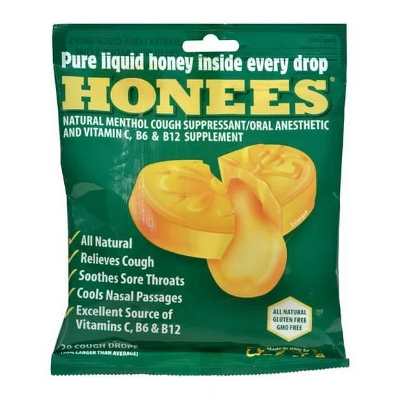 Honey Menthol Cough Drops 20 Ea T397700