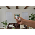 White Cordless Blackout Motorized Cellular Shade with Remote Control T915