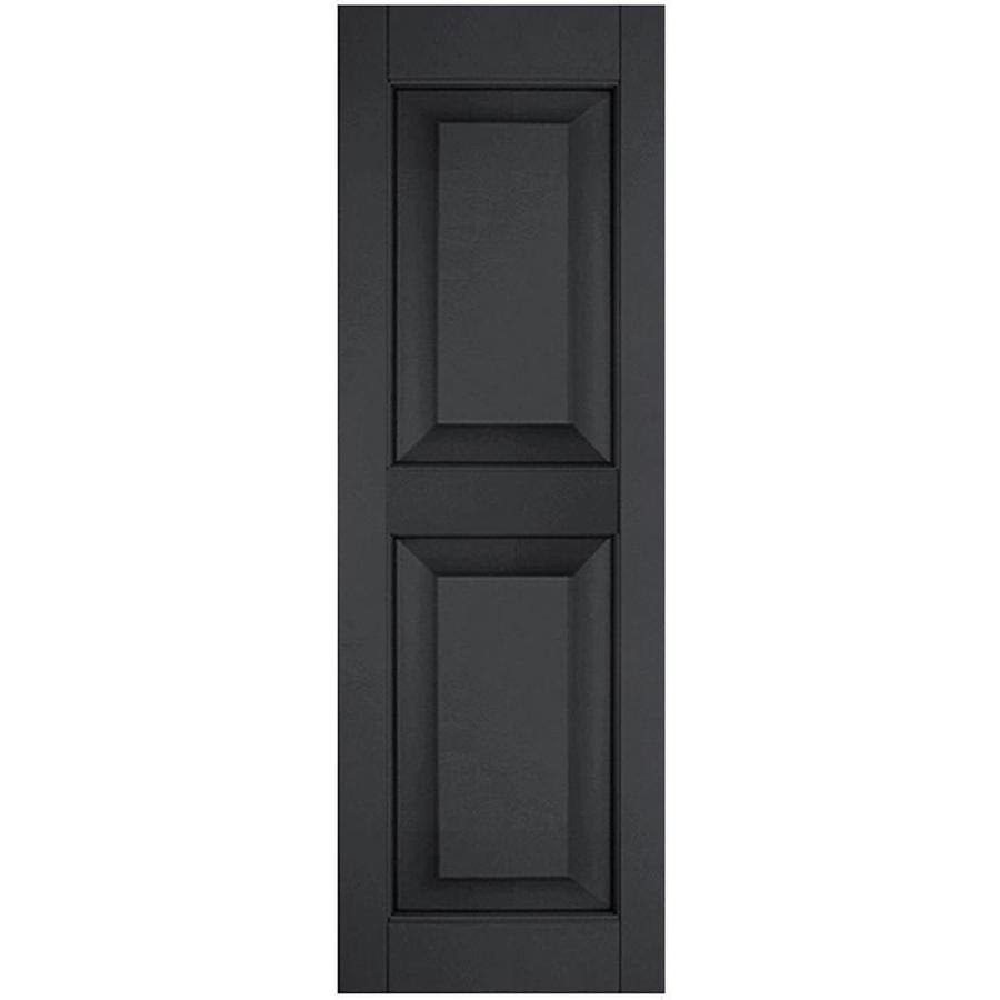 Black Raised Panel Shutters Pair H916981