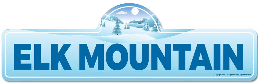 Street Sign for Ski Lodge Cabin Y407429