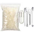 2000 Count Size 0 Clear Empty Capsules with Lab Spoon H662