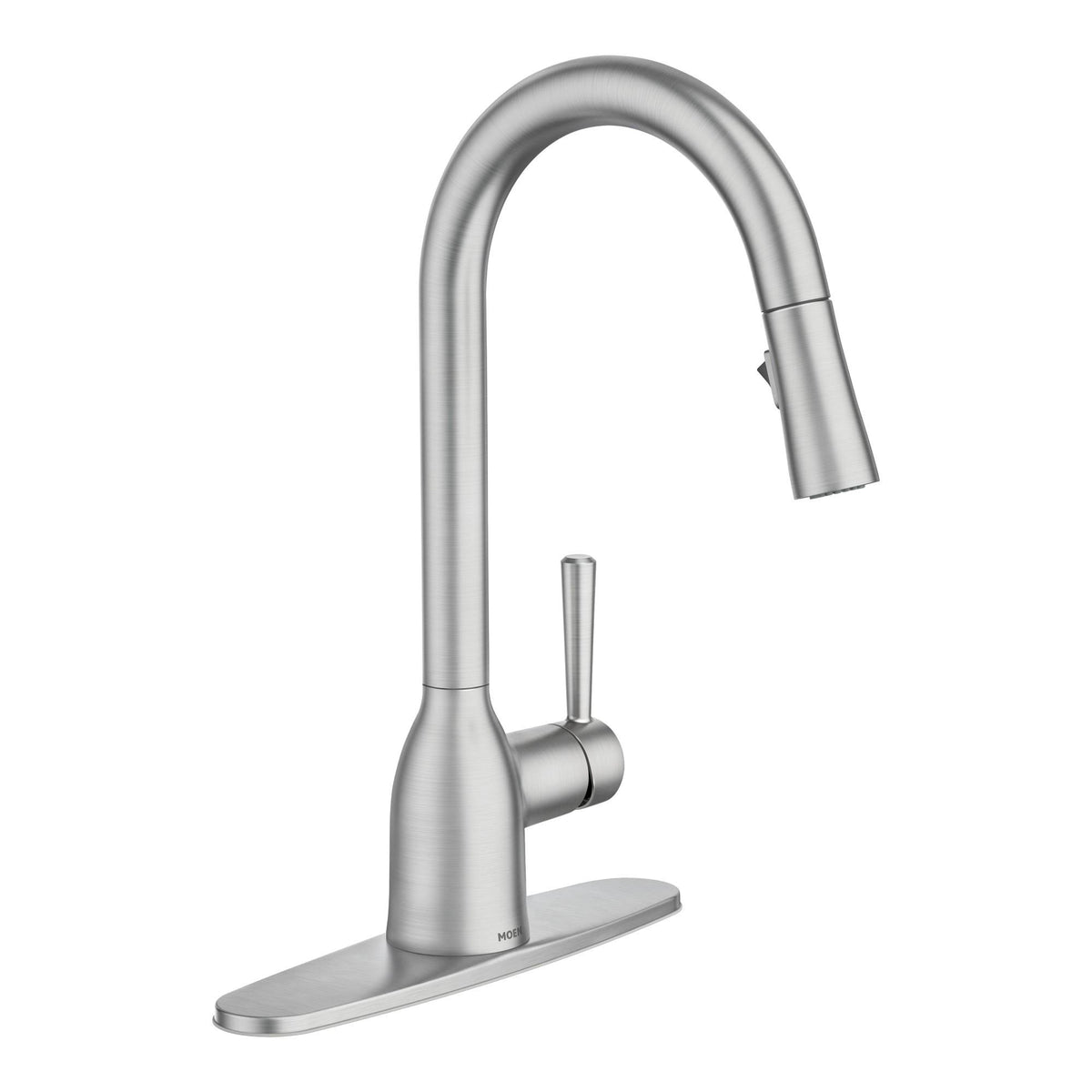 Adler Pull Down Single Handle Kitchen Faucet with Power Clean Finish: Spot Resist Stainless J945576