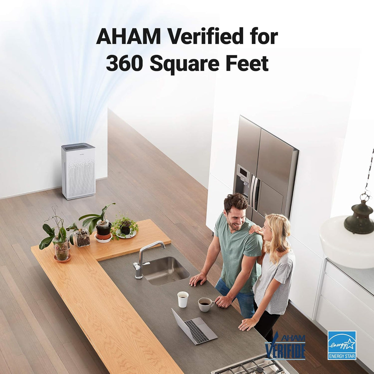 Wi-Fi Air Purifier, 360sq ft Room Capacity W691