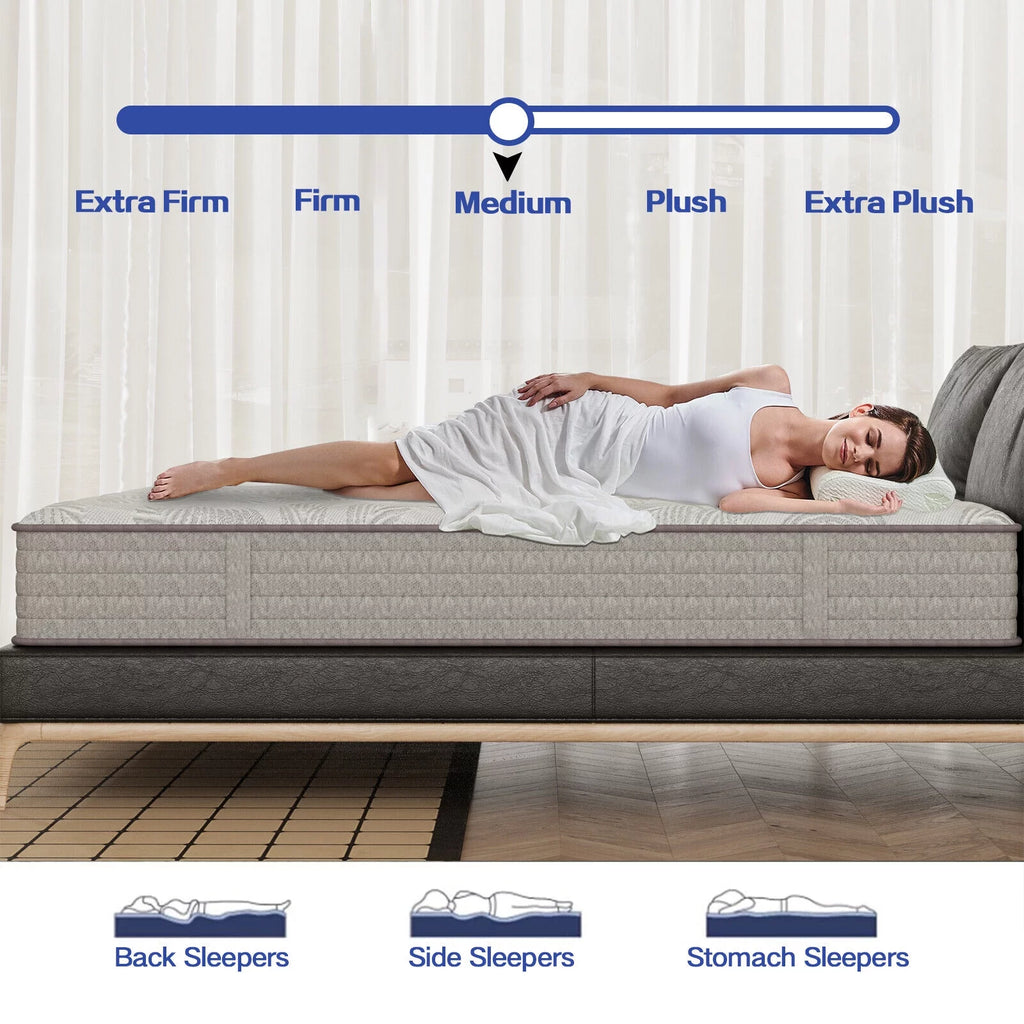 12 inch Hybrid Twin XL Medium Firm Mattress O931