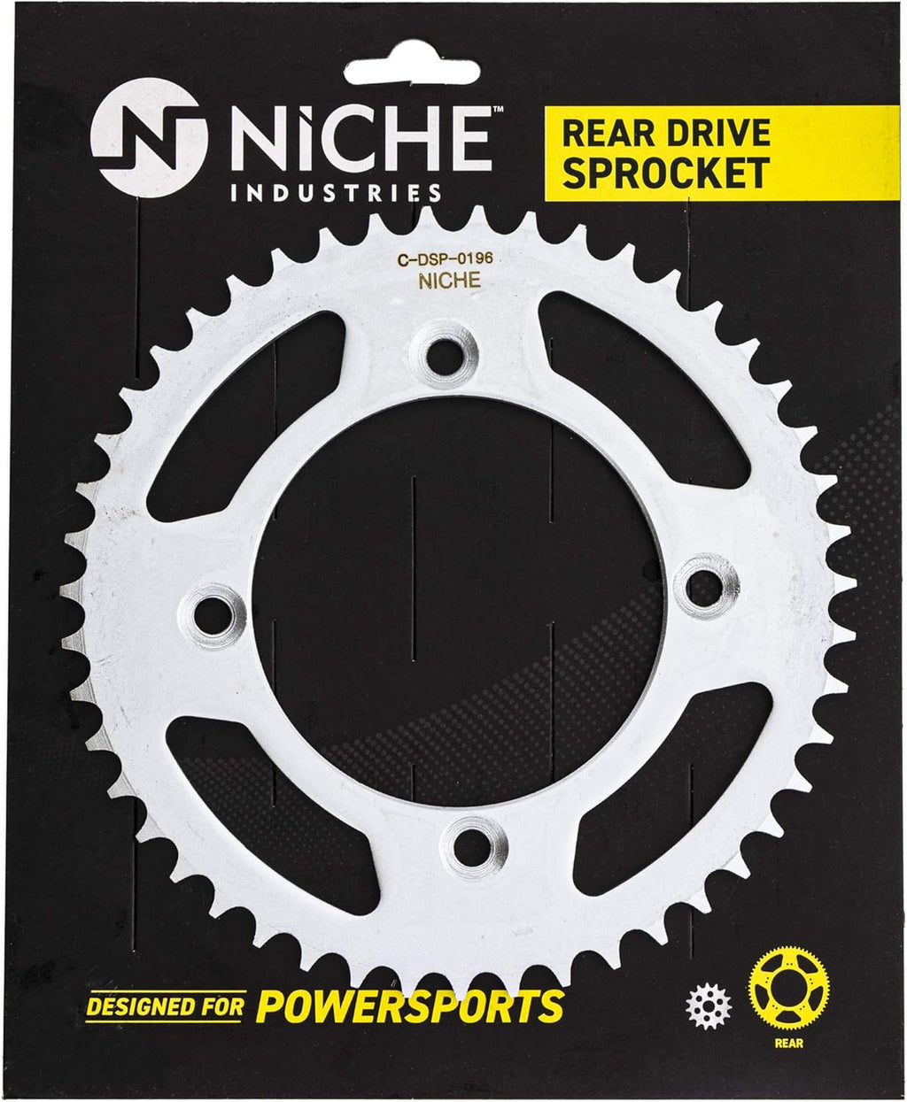 Drive Sprocket Chain Combo Front 14 Rear 47 Tooth 428HZ Standard 122 Links Pack of 2 R745