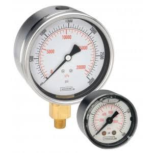 4 inch Stainless Steel Glycerin Filled Gauge V39868