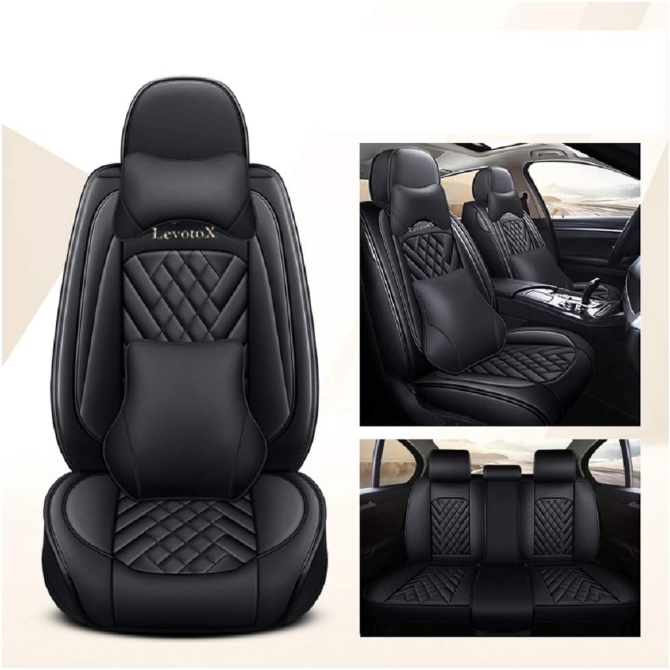 Red 5 Seats Full Set Car Seat Covers C31640