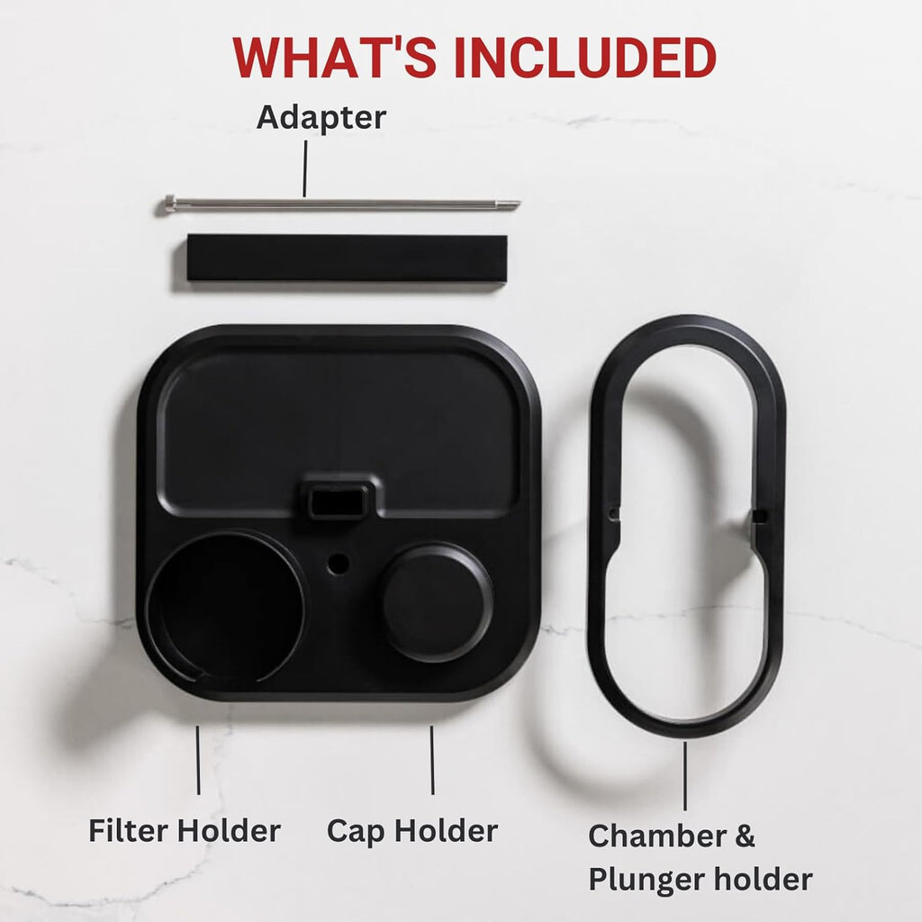 Black Compact AeroPress Organizer Stand I813