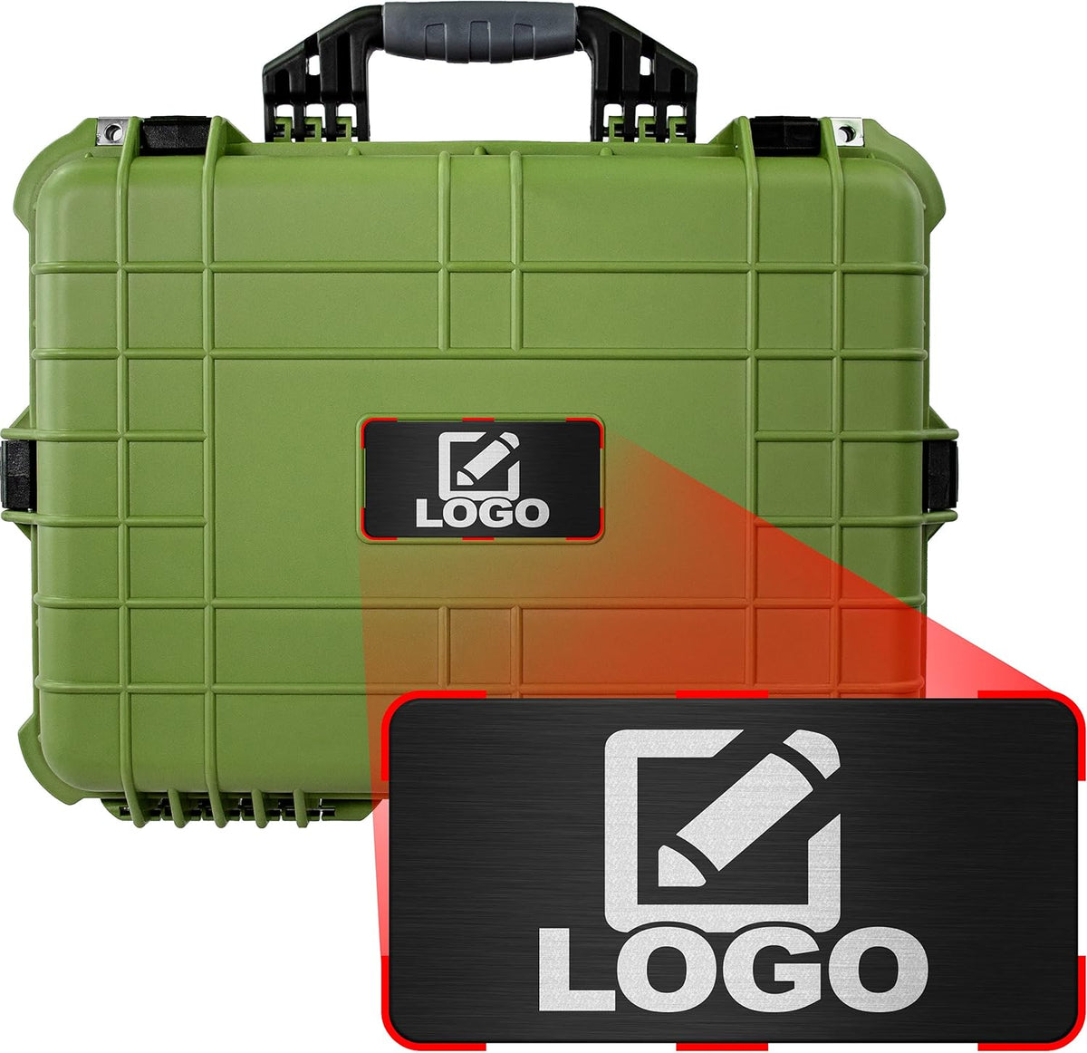 Yellow 20 Inch Waterproof Shockproof Camera Case with Foam F268