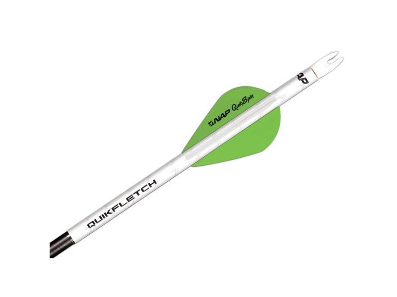 100 Pack White Green Quikspin Vanes Y742