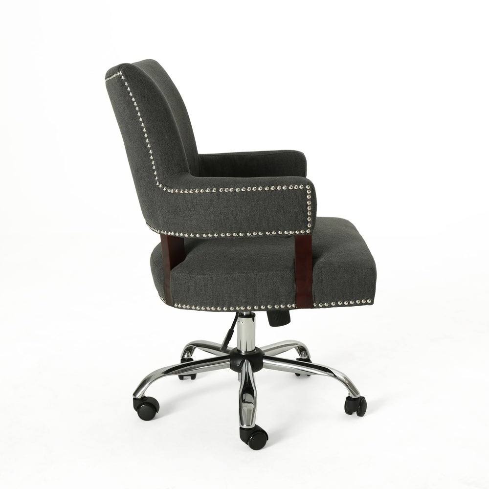 Navy Blue and Chrome Home Office Chair M9962